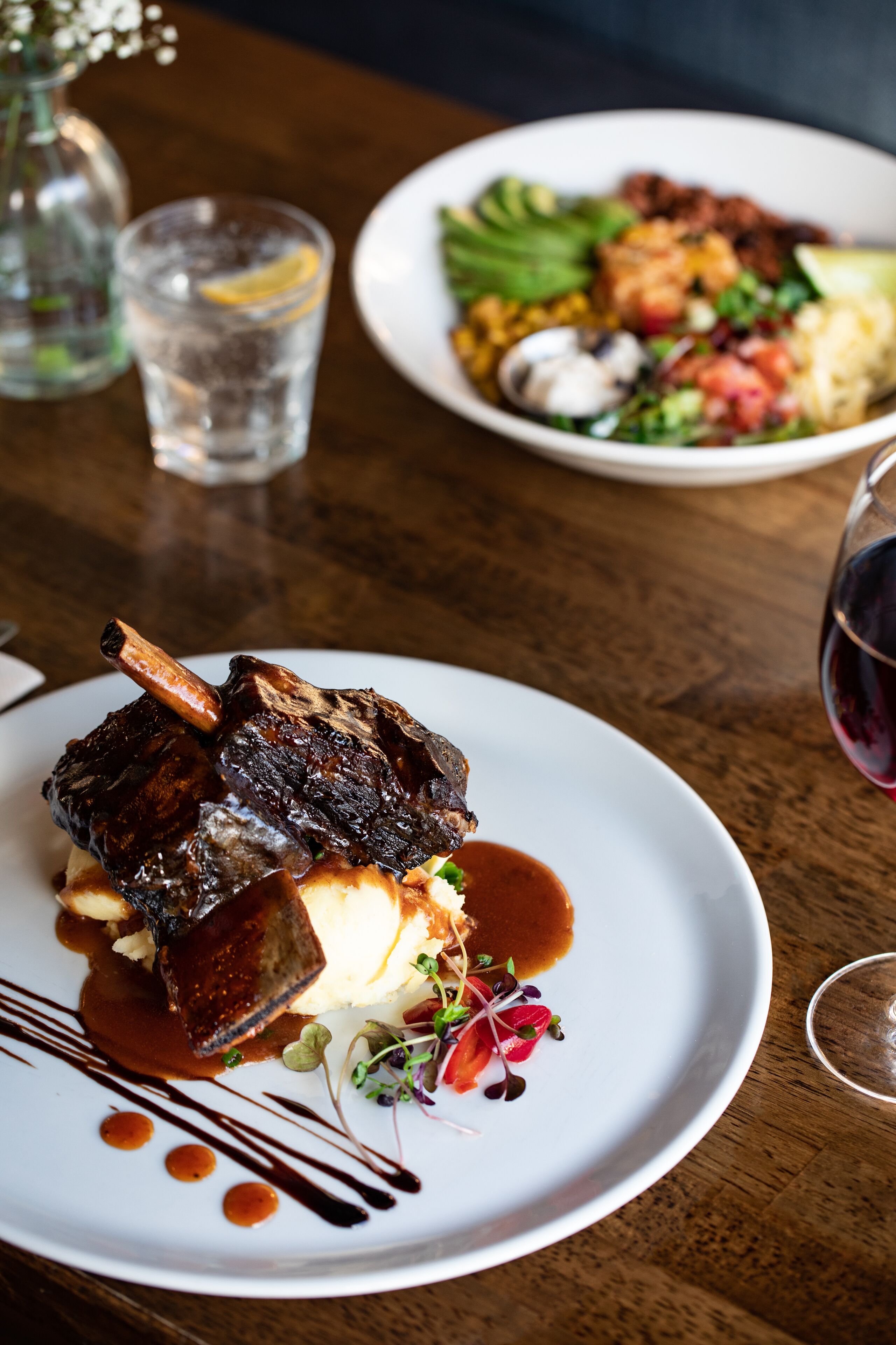 breakfast, lunch and dinner served