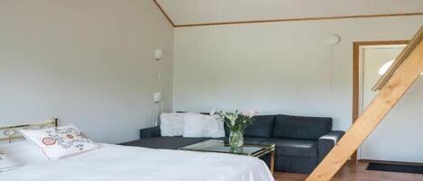 Desk, blackout drapes, iron/ironing board, free WiFi