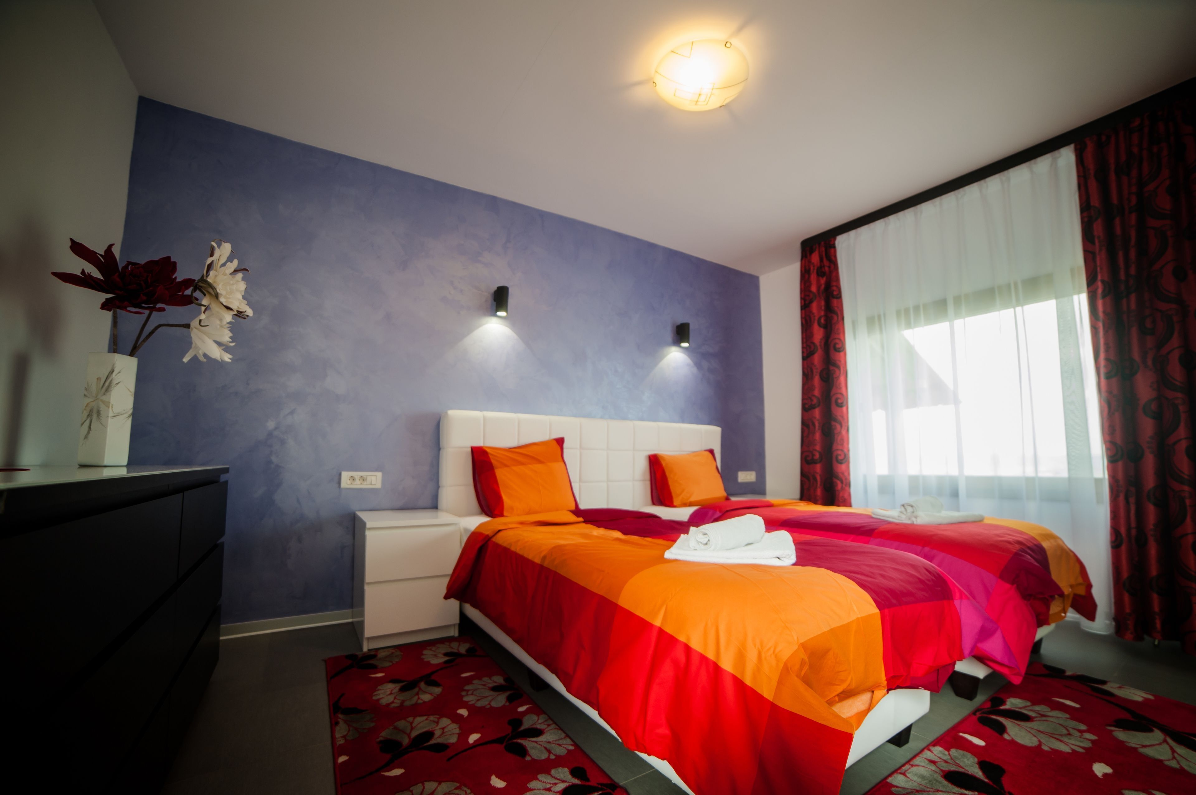 Egyptian cotton sheets, premium bedding, iron/ironing board, free WiFi