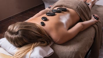 Couples treatment room(s), body treatments, hot stone massages