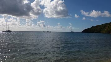 Beach nearby, white sand