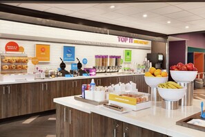 Free daily self-service breakfast