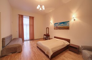 Standard Apartment, Multiple Beds | Desk, blackout curtains, soundproofing, iron/ironing board - Slunecni lazne (Karlovy Vary)