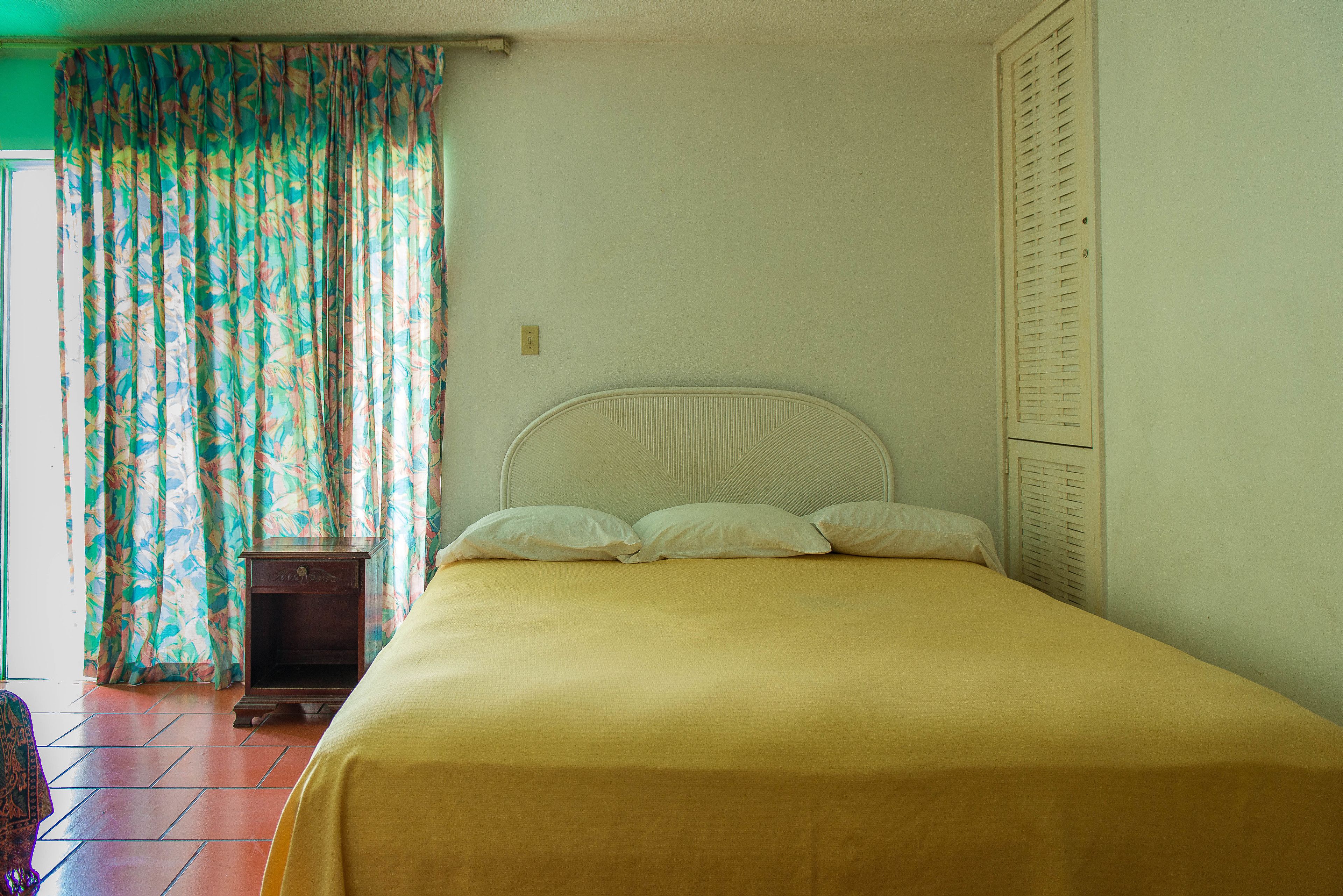 room | desk, blackout curtains, free wifi, bed sheets