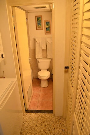 City Studio | Bathroom | Shower, free toiletries, towels - Crystal Beach Studio (Montego Bay)