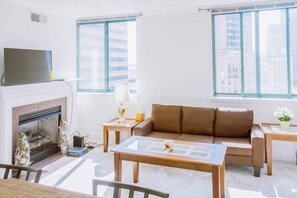 City Apartment, 2 Bedrooms | Living room | Flat-screen TV - Inner Harbor Apartment (Baltimore)