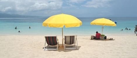 Beach nearby, white sand