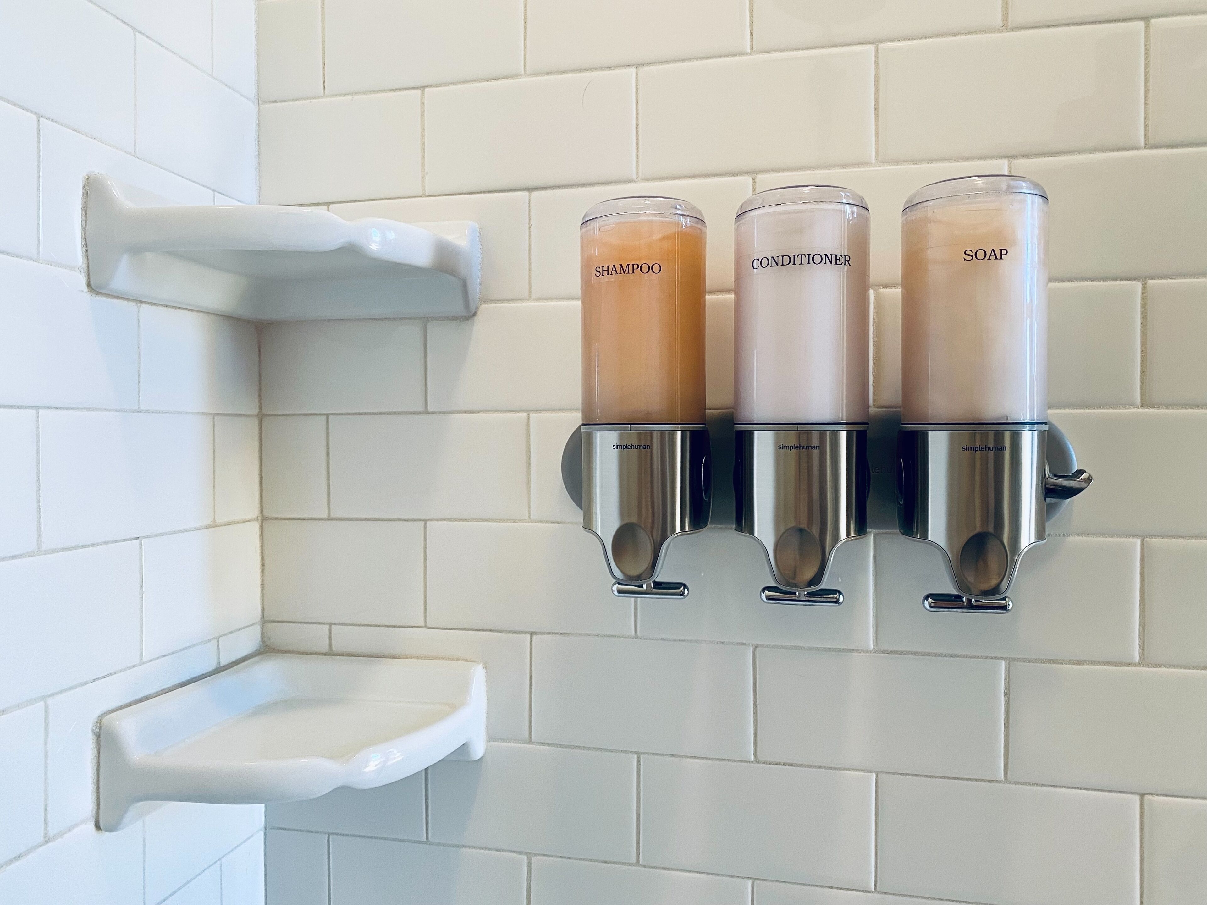 luxury studio, 1 king bed (201) | bathroom shower