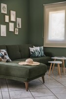 Televisión de pantalla plana, chimenea