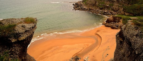 Vlak bij het strand