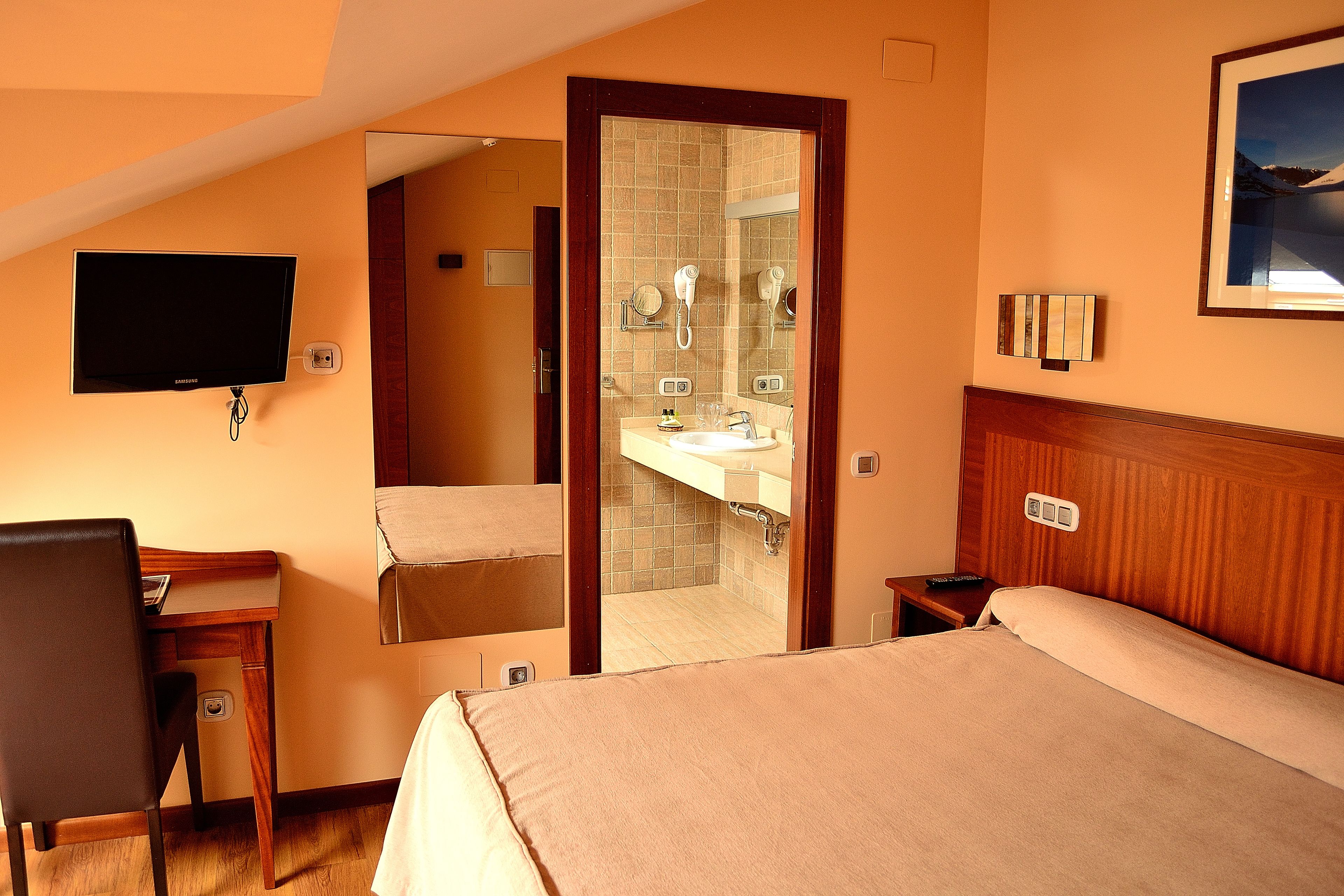 double or twin room | in-room safe, desk, blackout curtains, free wifi