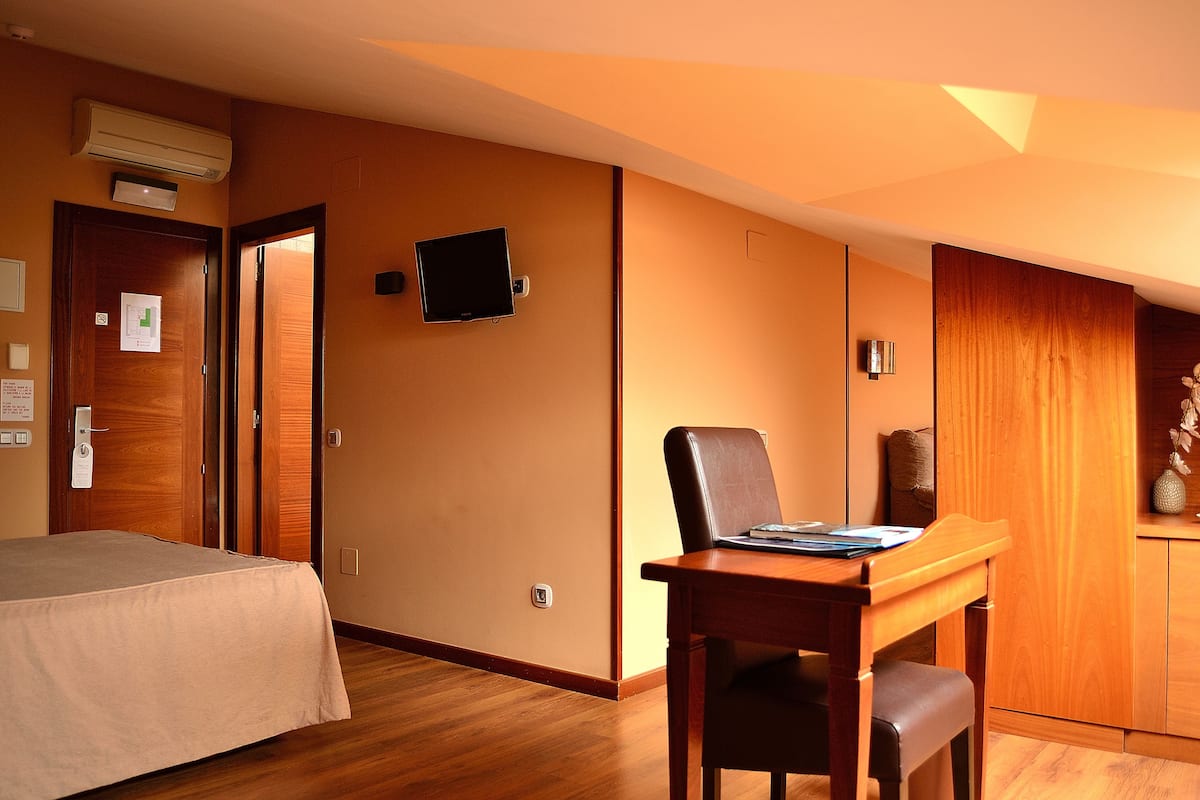 double or twin room | in-room safe, desk, blackout curtains, free wifi