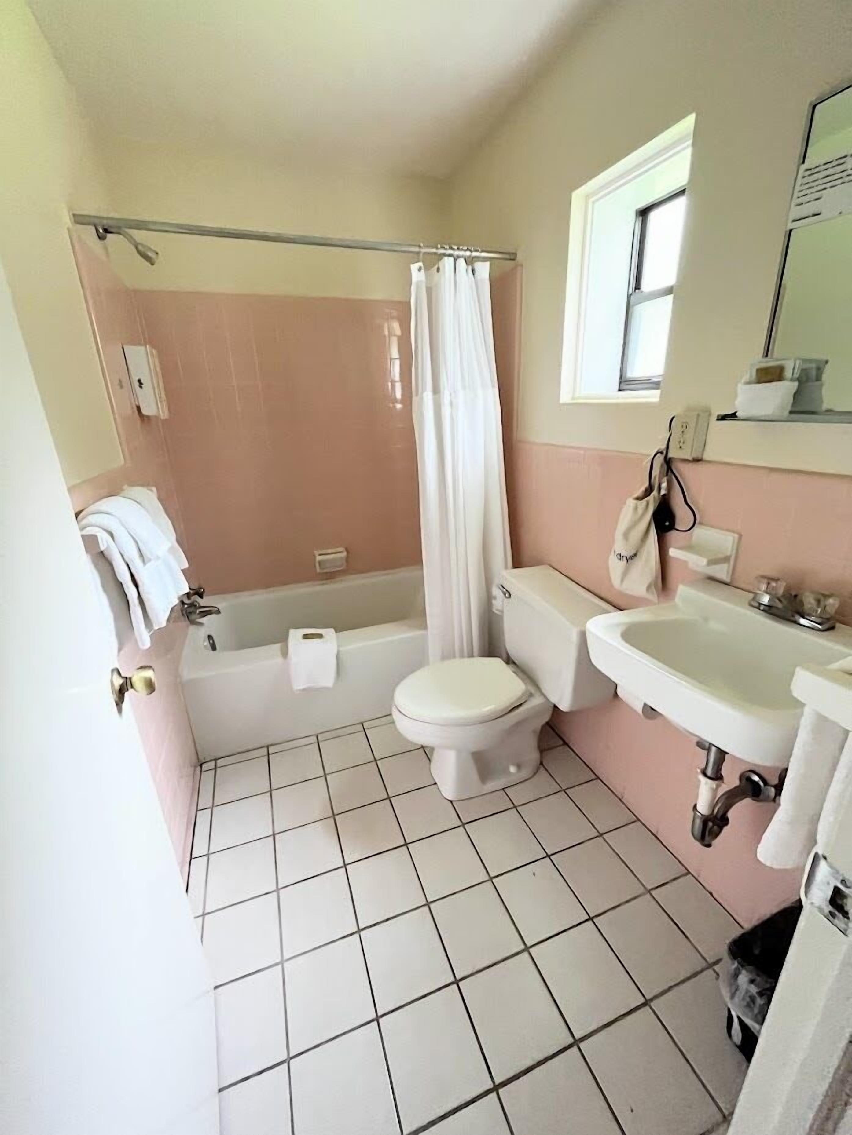 room, 2 queen beds, mountain view | bathroom | hair dryer, towels