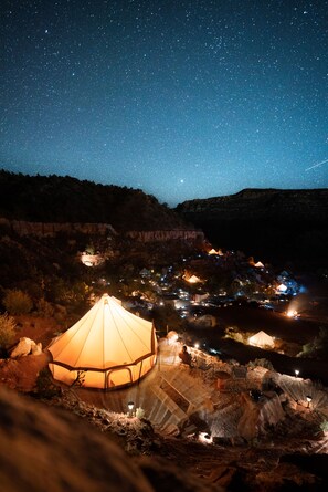 Luxury Tent, 2 Queen Beds, Fireplace, Mountain View | View from room - Zion Glamping Adventures (Hildale)
