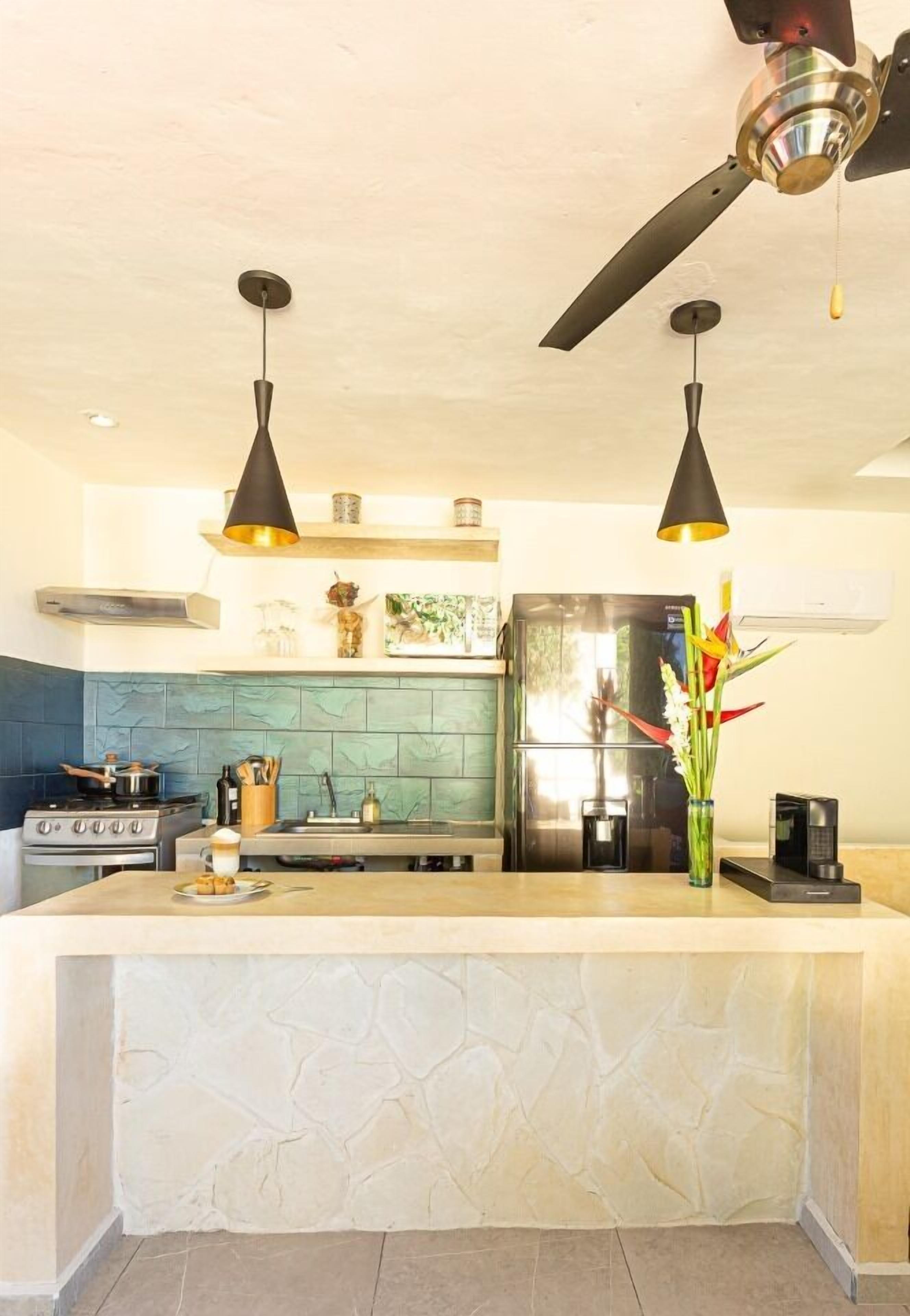 viva loft | private kitchen | fridge