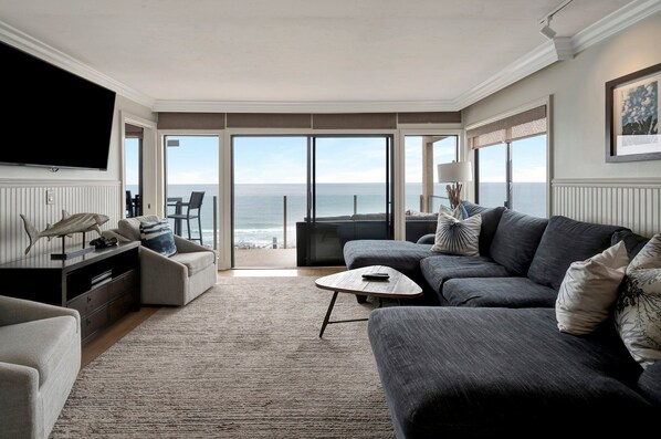 Smart TV, fireplace, table tennis, books