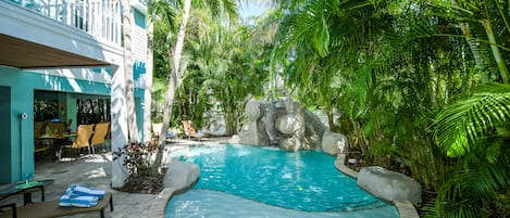 Una piscina riscaldata