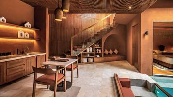 Villa, 2 soverom, privat basseng | Eget kjøkken | Kaffetrakter/tekoker og vannkoker