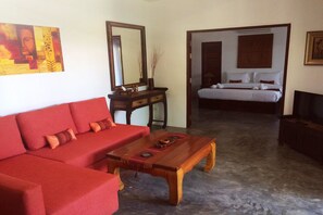 デラックス ヴィラ 1 ベッドルーム | 1 室のベッドルーム、デスク、アイロン / アイロン台、ベビーベッド (無料)