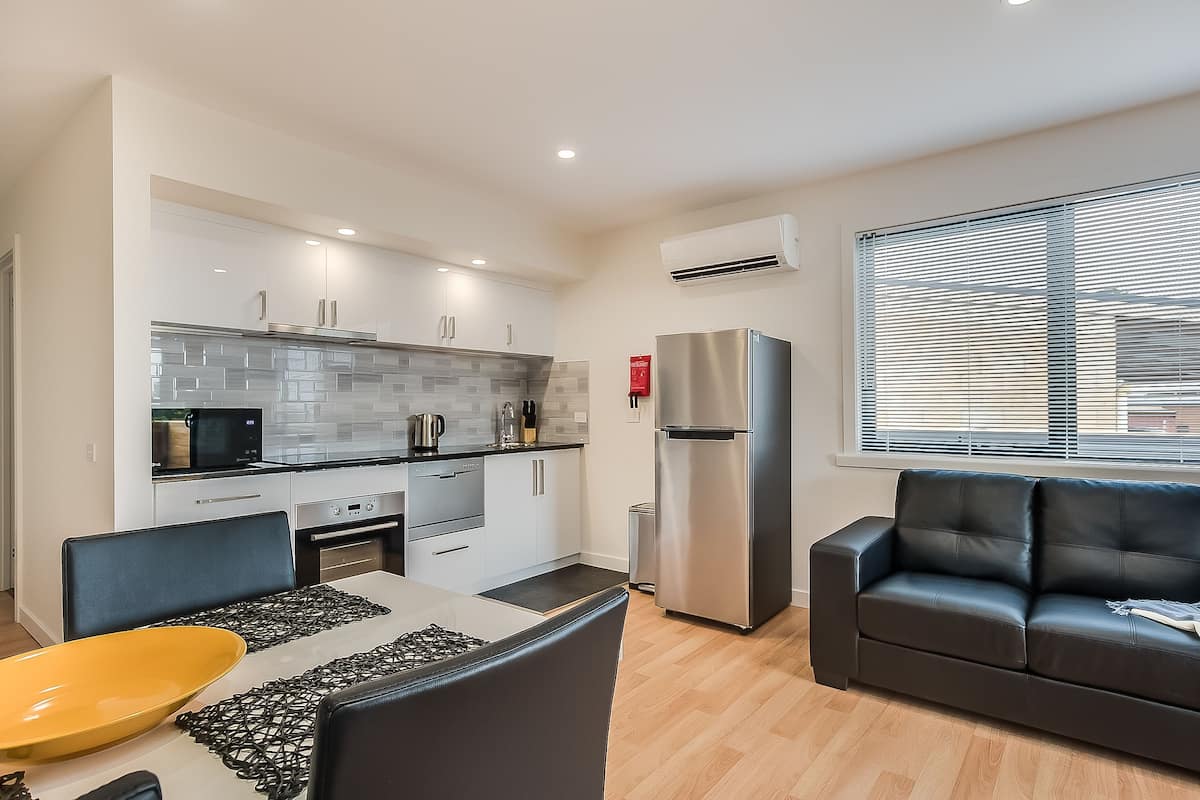 Appartamento, 1 camera da letto | Cucina privata | Frigorifero con congelatore, microonde, forno, piano cottura