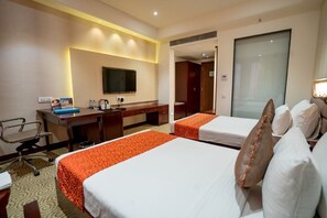Deluxe Double or Twin Room | Minibar, in-room safe, desk, iron/ironing board - Pride Hotel & Convention Centre Indore (Indore)