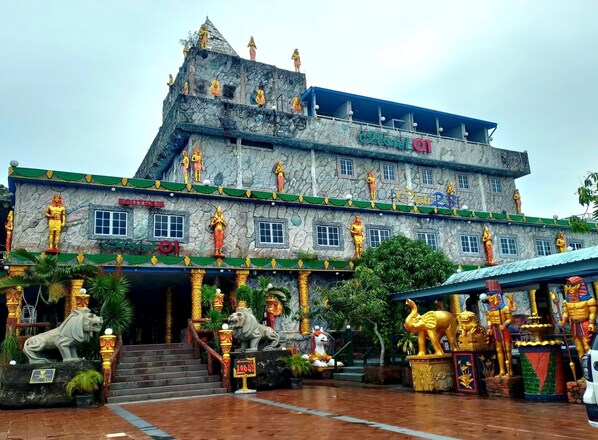 Façana frontal de l'allotjament
