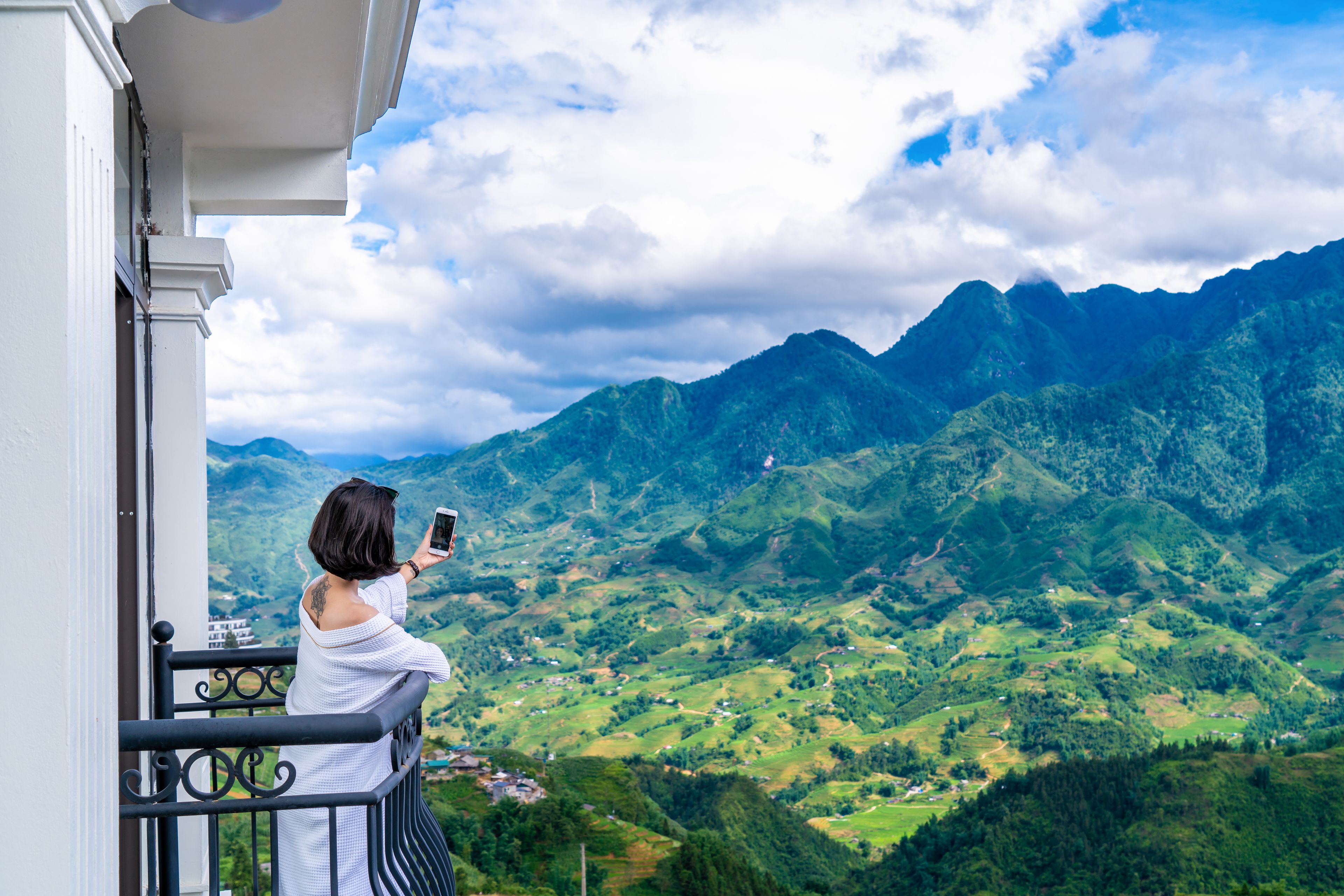 Vue sur les montagnes