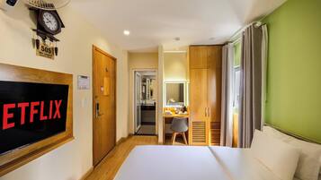 Minibar, in-room safe, desk, blackout curtains