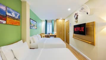 Minibar, in-room safe, desk, blackout curtains