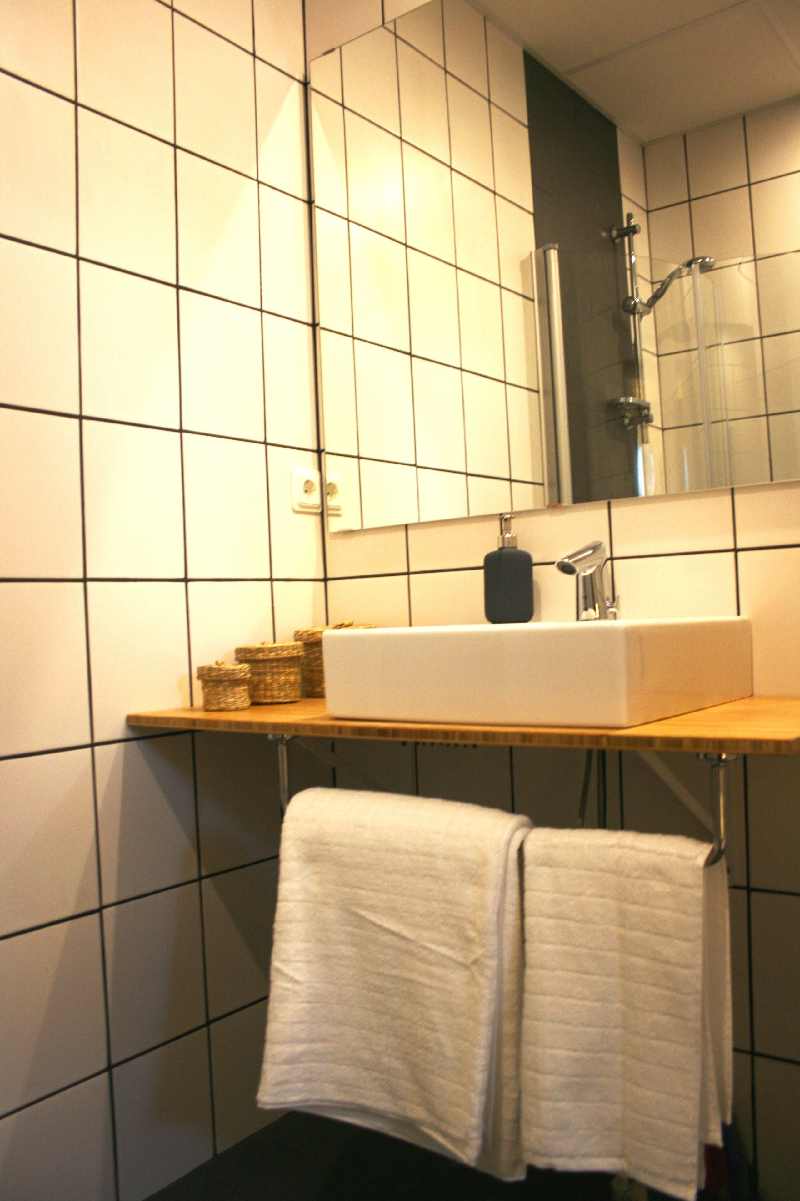 shower, free toiletries, hair dryer, heated floors