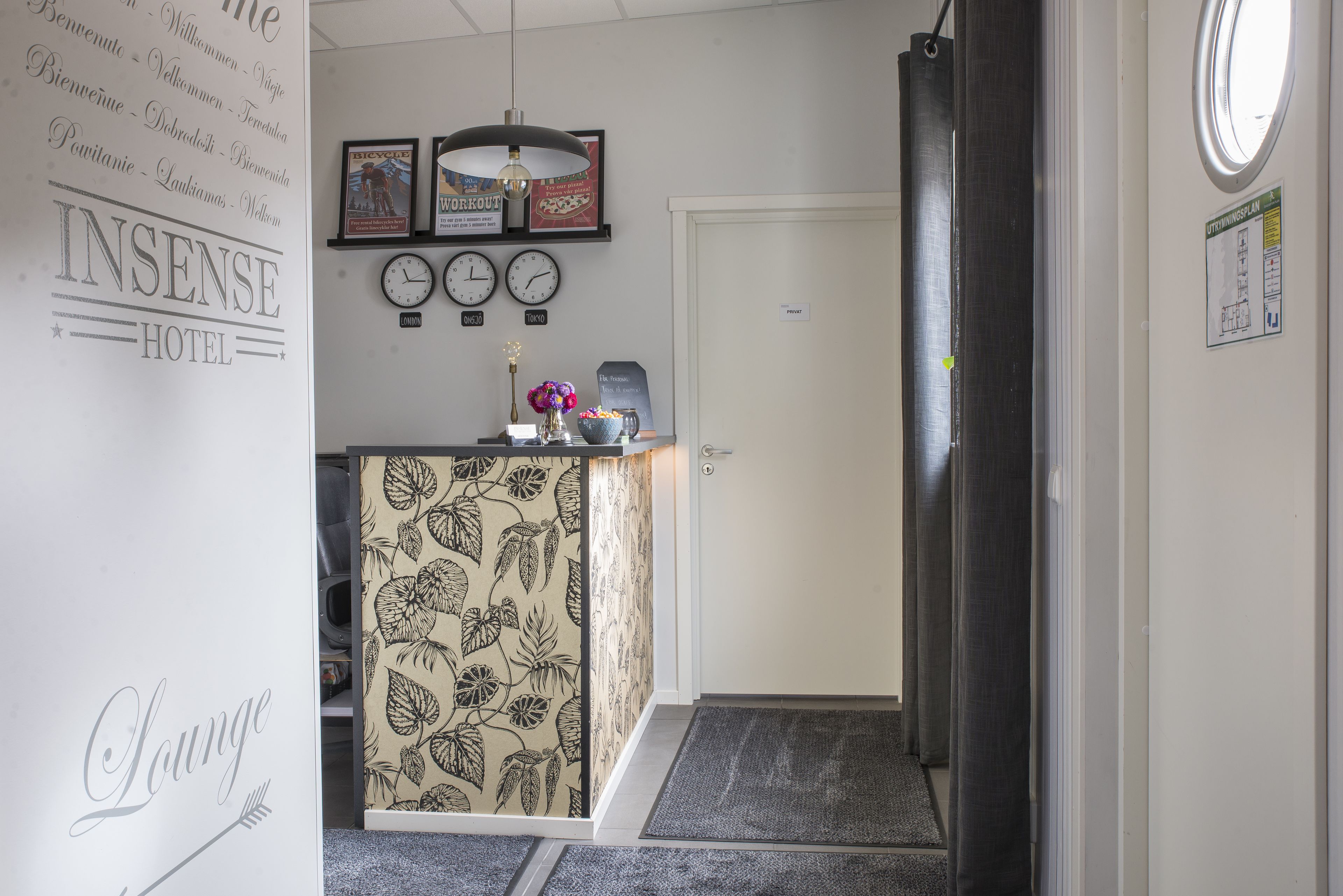 check-in/check-out kiosk