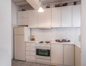 Comfort House, 1 Bedroom, Sea View | Private kitchen | Full-size fridge, oven, stovetop, espresso maker