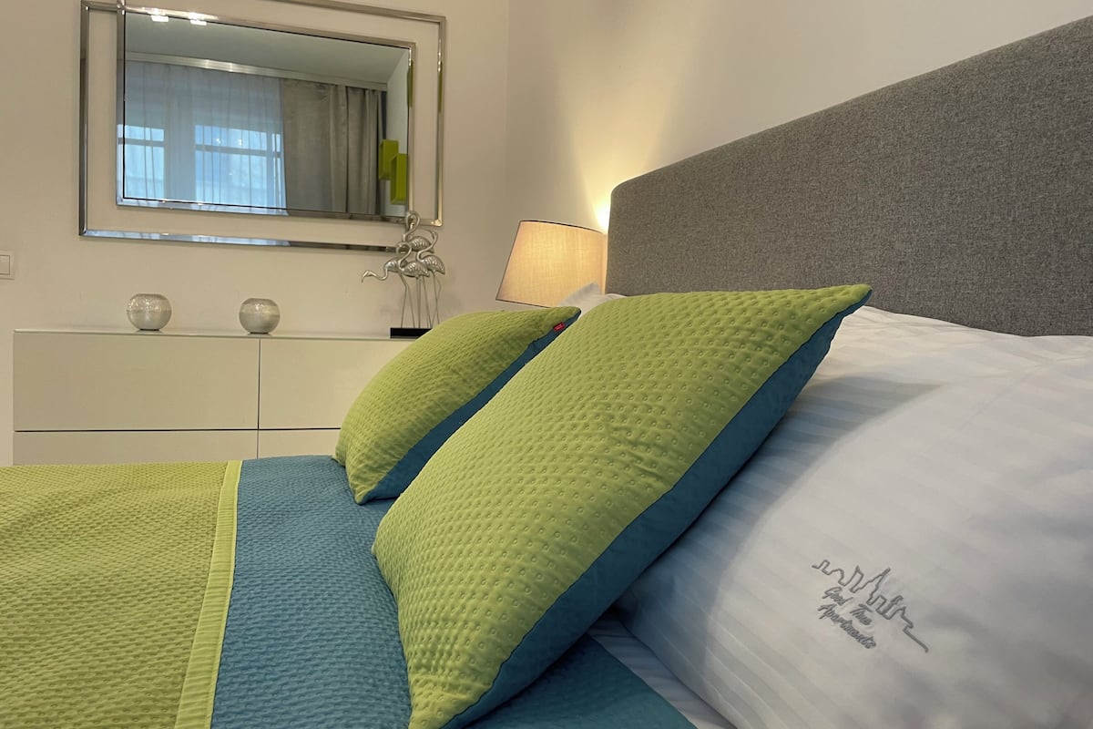 Appartamento Classic, 1 camera da letto, cucina, vista cittĂ (Birch Tree) | Biancheria da letto di alta qualitĂ , tende oscuranti
