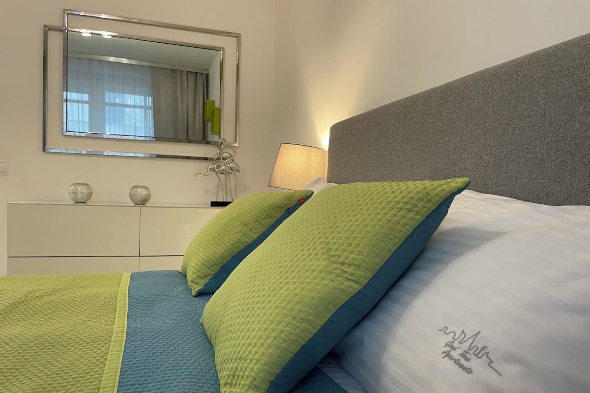 Apartemen Klasik, 1 kamar tidur, dapur, pemandangan kota (Birch Tree) | 1 kamar tidur, seprai premium, dan tirai kedap cahaya