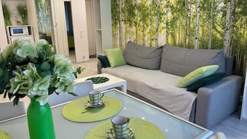Classic Apartment, 1 Bedroom, Kitchen, City View (Birch Tree) | 1 bedroom, premium bedding, blackout drapes, iron/ironing board