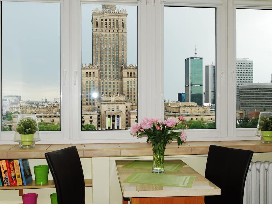 Economy Studio, Non Smoking, City View | Living area | Flat-screen TV