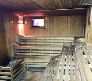 Sauna, Turkish bath/hammam, body treatments, facials