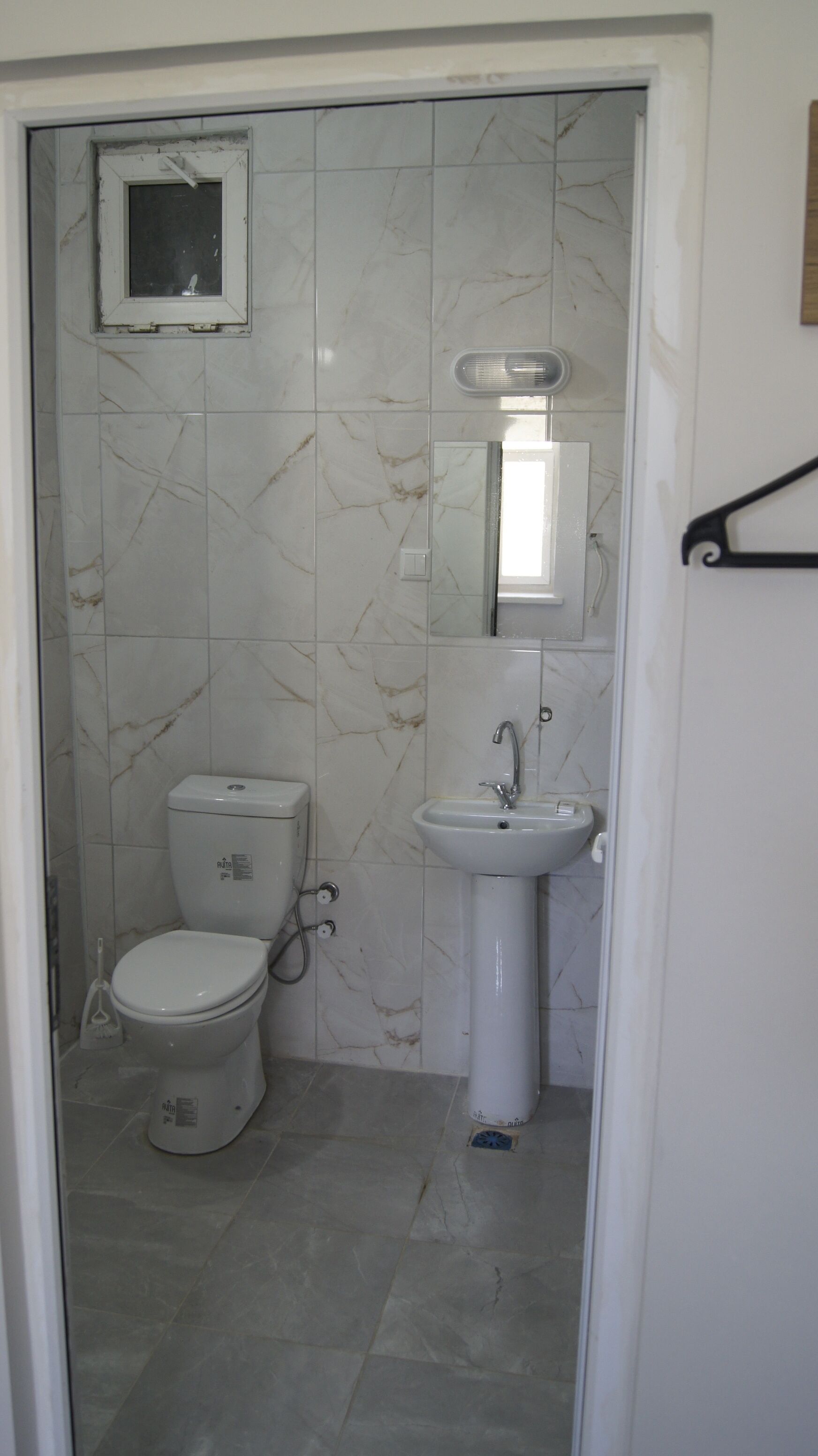 Shower, free toiletries, hair dryer, slippers