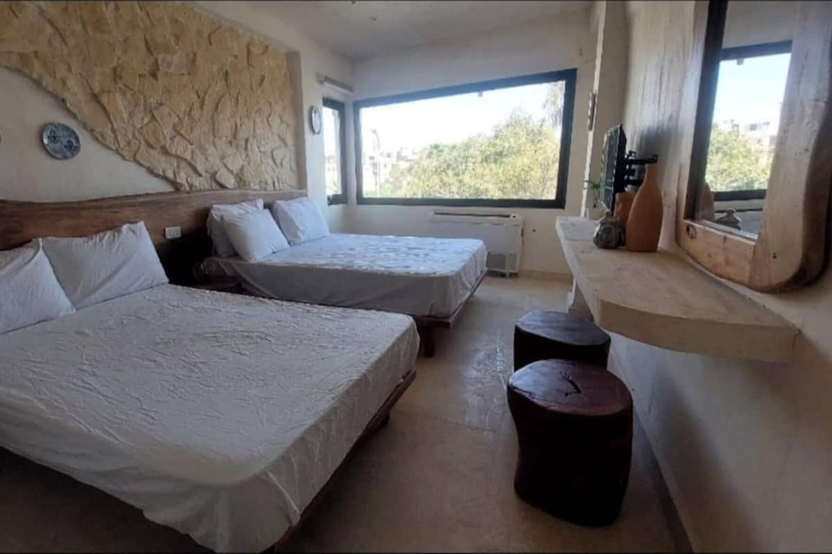 Economy Double or Twin Room, City View | Premium bedding, desk, blackout drapes, soundproofing