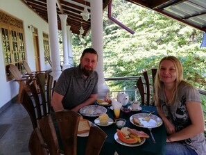 Breakfast, lunch, dinner served; garden views