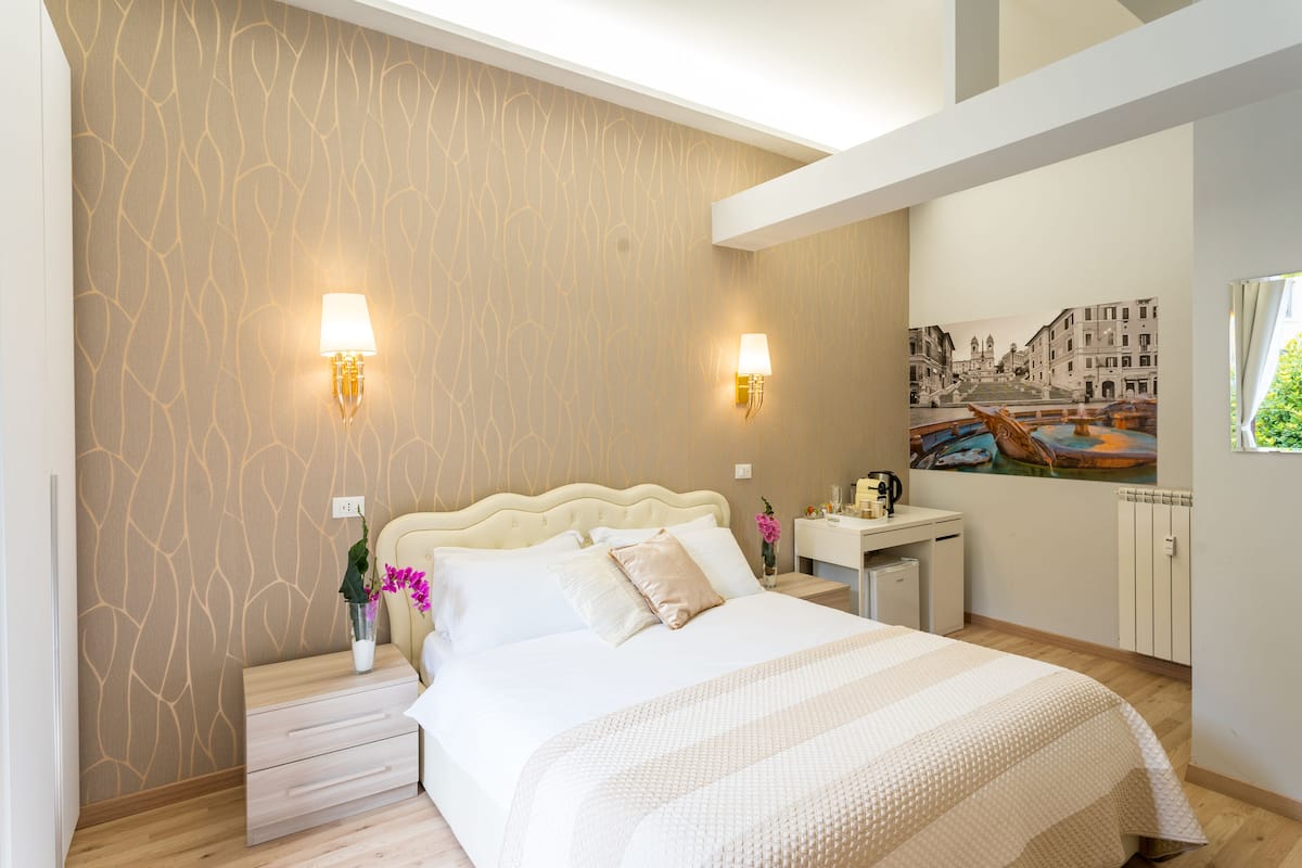 Premium bedding, down duvets, memory-foam beds, minibar