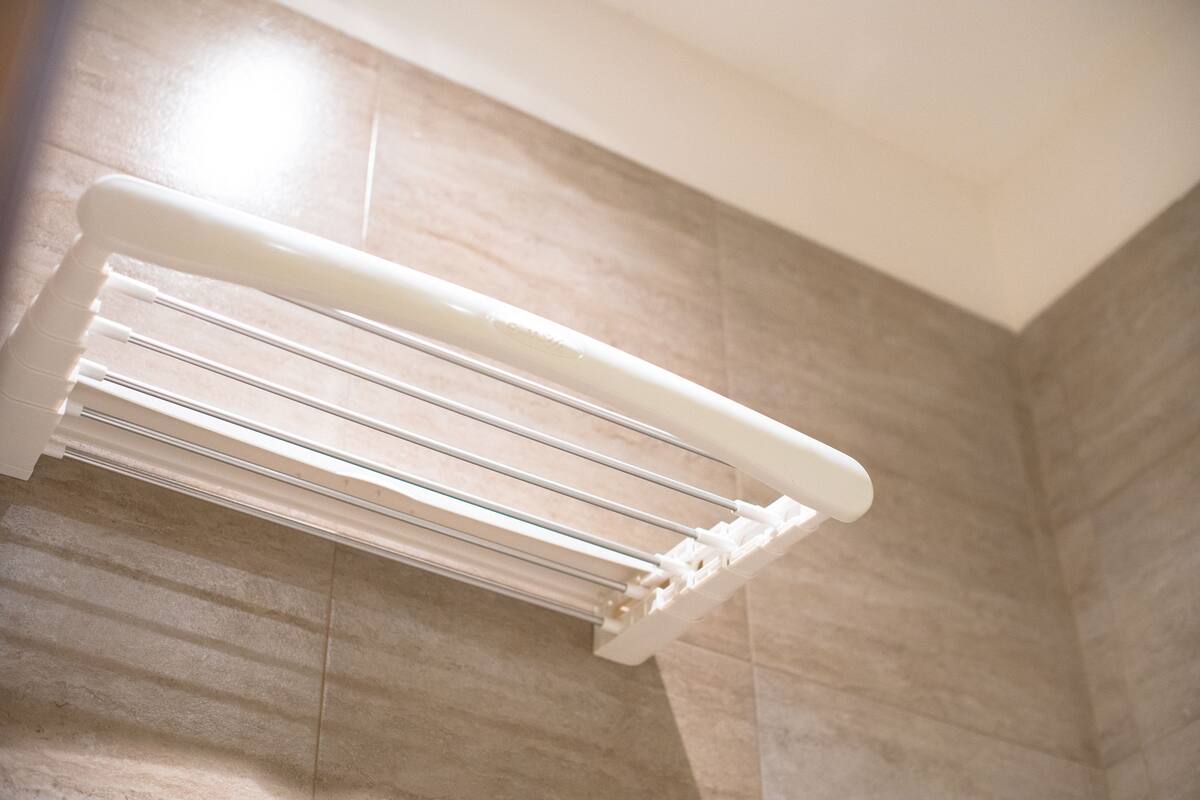 Shower, free toiletries, hair dryer, bathrobes