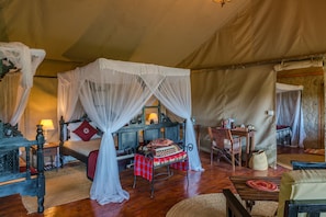 Family Tent, 2 Bedrooms, Accessible | 1 bedroom, minibar, in-room safe, individually decorated - Ngorongoro Forest Tented Lodge (Karatu)