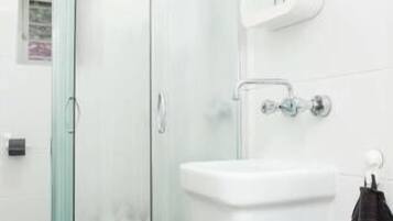 Free toiletries, hair dryer, bidet, towels