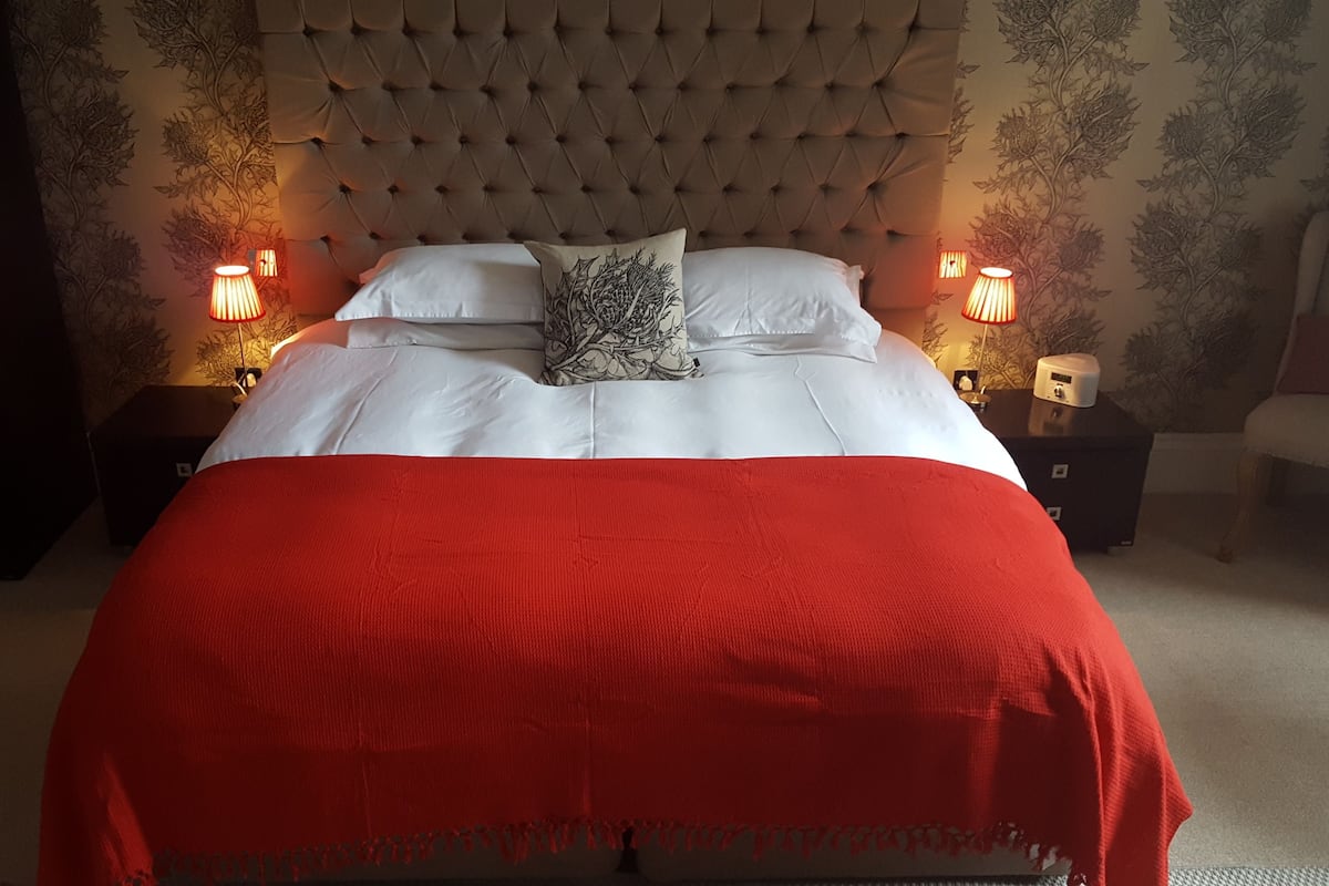 Double Room, 1 King Bed | Egyptian cotton sheets, premium bedding, down comforters, desk
