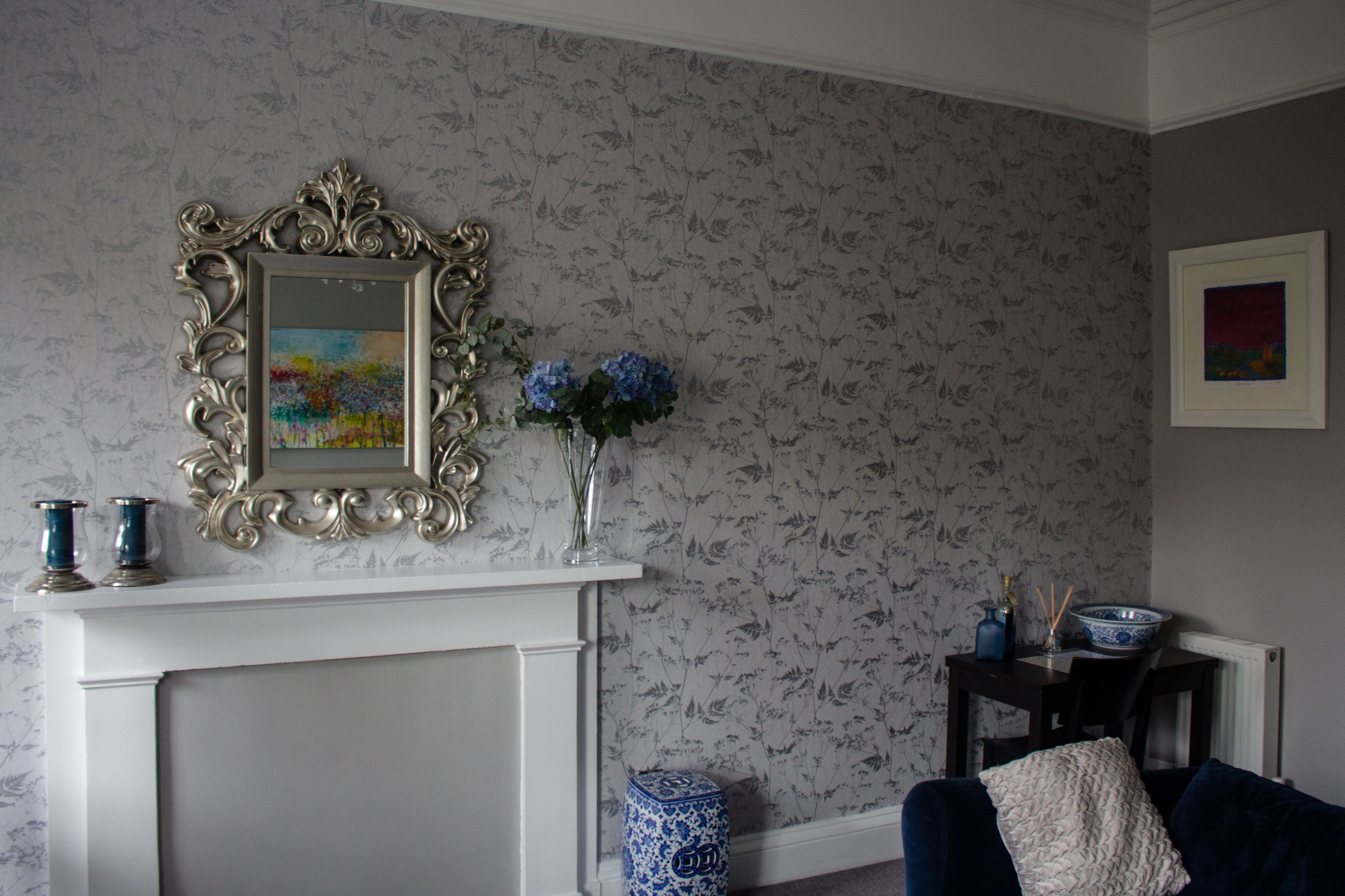 套房, 1 張特大雙人床 (Blue) | 埃及棉床單、高級寢具、羽絨被、書桌