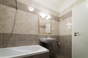 Deluxe Suite, 1 Bedroom, Non Smoking | Bathroom - MyApartment in the city center (Ceske Budejovice)
