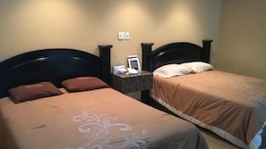 Blackout curtains, bed sheets