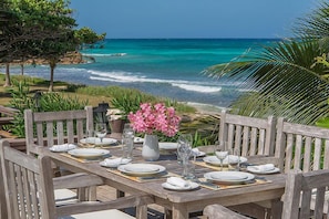 Outdoor dining - Red Fox By the Sea, Silver Sands, 5BR (Duncans)