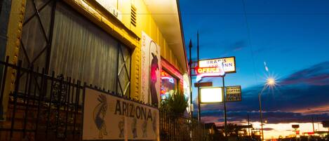 Front of property - evening/night